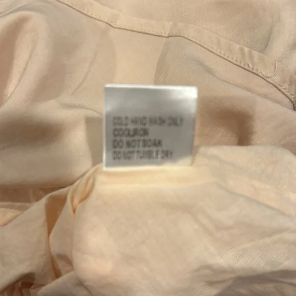 Princess Polly beige silky lined mini skirt with wrap around tie size 2 - Picture 8 of 8